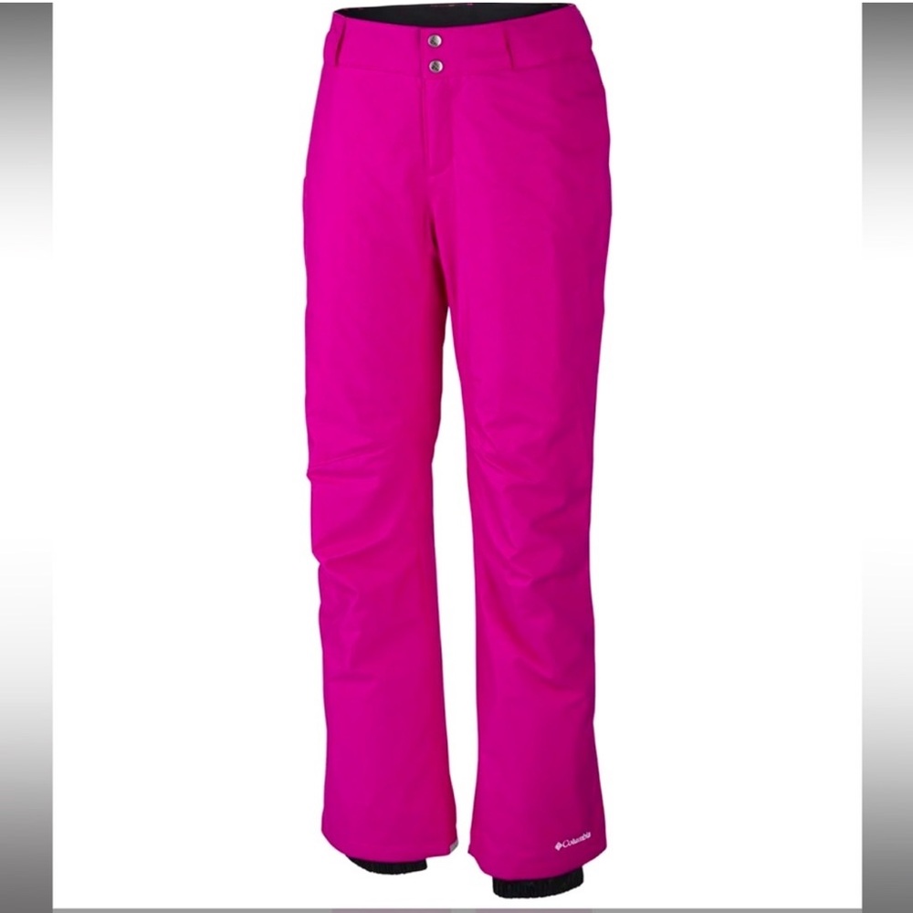 Columbia Snow Pants Women SMALL Pink Omni Heat Ski Pants